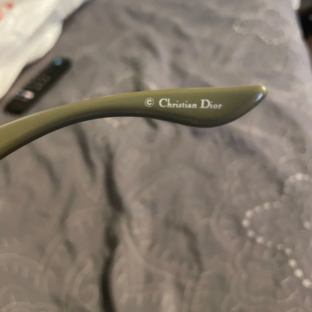 Dior Olive Designer Eyewear early 2000 Y2K John Galliano era SUPER RARE gorgeous - Picture 6 of 6